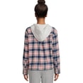 thumbnail image 5 of Time and Tru Women's Hooded Crop Flannel Shirt, Sizes XS-XXXL, 5 of 5