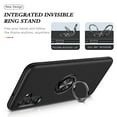thumbnail image 3 of Nalacover Dual-Layers Case for Samsung Galaxy A13 5G, Heavy Duty Rugged PC Soft TPU Shockproof Protective Cover with Magnetic Rotated Ring Holder Kickstand Bracket Lens Protection Case,Black, 3 of 7