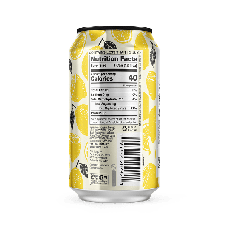 lemontea Just Ice Tea OG2 Lemon Black Tea 12 fl oz cans 12ct - Walmart.com