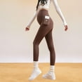 thumbnail image 4 of ShaoRunShi Women's Maternity Workout Leggings Over The Belly Pregnancy Yoga Pants Buttery Soft Seamless Maternity Leggings with Pockets, 4 of 8