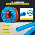 thumbnail image 3 of VEVORbrand Oxygen O2 Barrier PEX Tubing - 2 Rolls of 1/2 inch X 300 FT Tube Coil - EVOH PEX-B Pipe for Residential Commercial Radiant Floor Heating Pex Pipe, 3 of 8