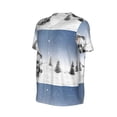 thumbnail image 2 of Balery Snowman And Christmas Tree Baseball Jersey for Men Casual Button Down Shirts Short Sleeve Active Team Sports Uniform-Small, 2 of 9