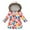 Multi-color, variant on Zwiiyzr 2024 Toddler Baby Parka Jacket Hoodies Coat for Kids Faux Fur Floral Print Winter Thick Warm Windproof Coat Outwear Jackets Blue for 2-3 Years