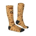thumbnail image 3 of Daiia Sports Socks Brown Mushrooms Printed Novelty Crew Socks for Men Women Knee High Socks Cotton Socks Soft & Breathable Support Unisex Socks, 3 of 9