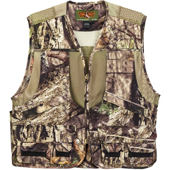 Mossy Oak Hunting Utility Cargo Travel Vest with Pockets Engineers Photographers Journalist, Breakup Country, 4X