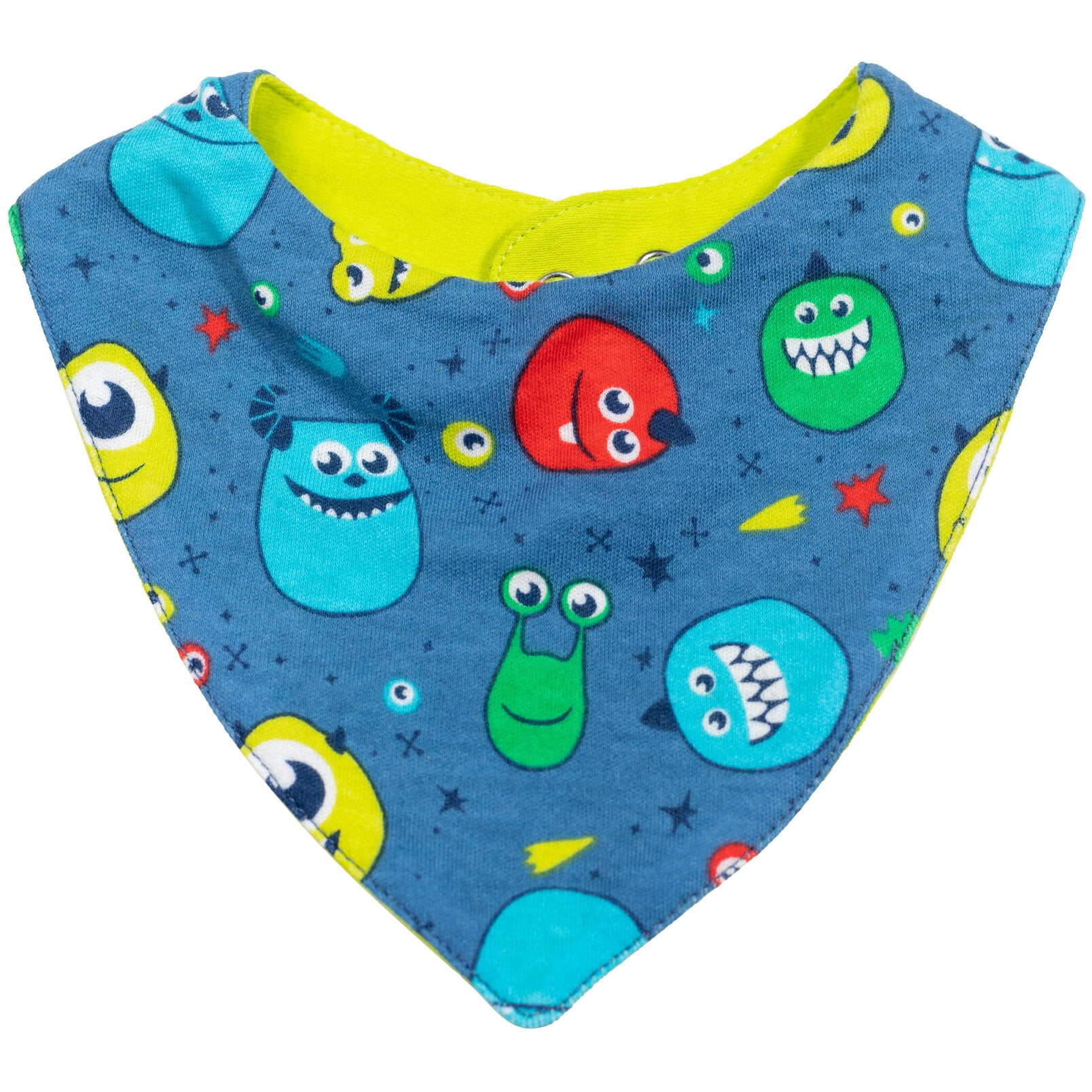 Disney Pixar Monsters Inc. Mike Zip Up Sleep N' Play Bib Blanket and Burp Cloth 4 Piece Outfit Set Newborn