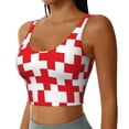 thumbnail image 2 of Hirioo Red Cross 1 for Women's Sports Vest with Full-Print Design, Stretchy Fabric and Removable Pads-Large, 2 of 8
