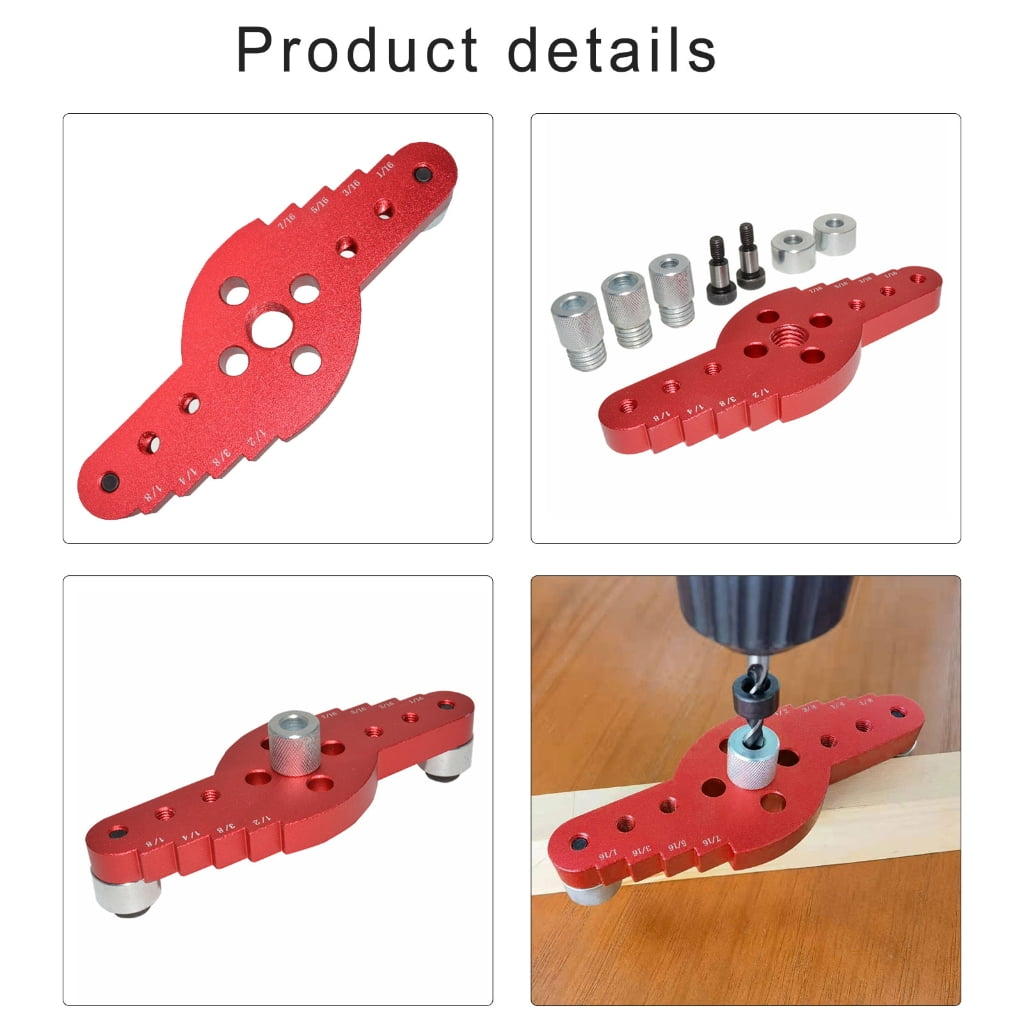 Vertical Pocket Hole Drilling Jig Woodworking Dowelling Jig Locator Wood Dowel Drill Guide Puncher Positioner Tools