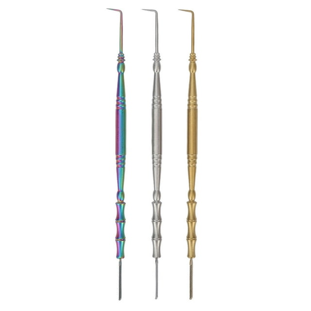 3 PCS Lash Lift Perm Tools Bamboo Knots Lash Lift Comb Perming Curling Extensions Supplies Multi Color Gold Silver