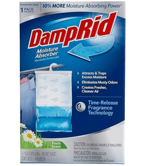 DampRid FG80 Hanging Moisture Absorber Fresh Scent 14 oz (Pack of 6)