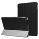 thumbnail image 1 of Funda de cuero con tapa horizontal y textura Custer para iPad 9.7 (2018) y iPad 9.7 (2017), con tres pliegues y función de suspensión/activación (negra), 1 of 5