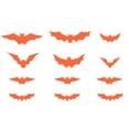 thumbnail image 3 of Moyic Pegatinas luminosas de murciélago 3D para Halloween, decoraciones para fiestas, ventana de PVC, calcomanías que brillan en la noche, luz roja, Kits de decoración para fiestas luz roja 12St Moyic HA007282-04, 3 of 6