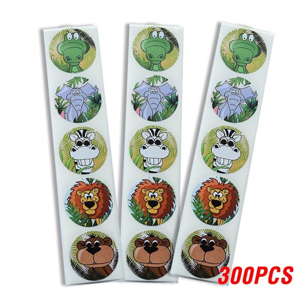 100-500 Uds pegatinas de recompensa en español rollo de pegatinas de estímulo para niños pegatinas motivacionales con lindos animales para estudiantes Tan Jianjun unisex