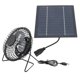 thumbnail image 1 of Ventilador Solar Al Aire Libre, Control de Velocidad Adaptable Del Ventilador de Panel Solar 5W PAR Dog House, 1 of 7
