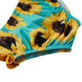 thumbnail image 3 of Summer Baby Girls Bikini Sets Sunflowers Ruffles Tops Shorts Hats Swimwear, 3 of 6
