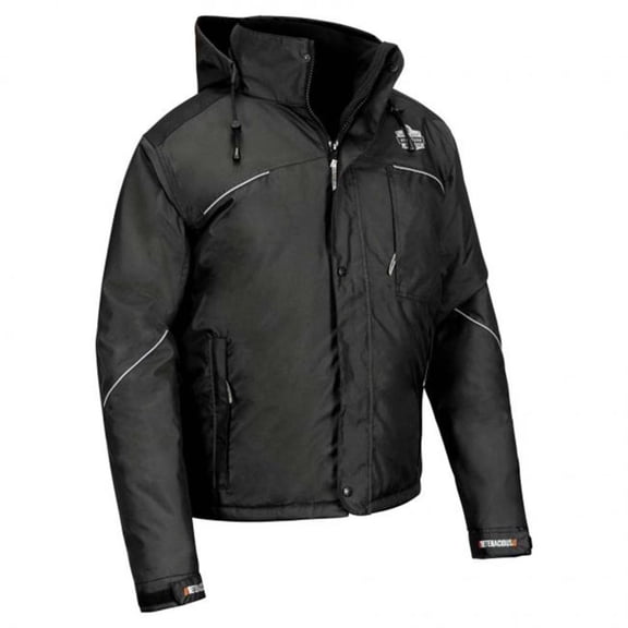 Ergodyne B3135778 N-Ferno 6467 Winter Work Jacket - 300D Polyester Shell, Black - 2XL