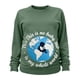 thumbnail image 4 of RKSTN Women's Maternity Sweatshirts Oversized Pregnancy Graphic Print Long Sleeve T Shirts Womens Casual Solid Plus Size Round Neck Loose Fits Comfy Funny Printed Pullover Hoodless Sweatshirt Tops, 4 of 7