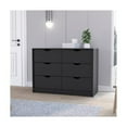thumbnail image 4 of Pemberly Row Ensemble de 2 Commodes et Tables de Nuit en Bois d'Ingénierie, Noir, 4 of 10