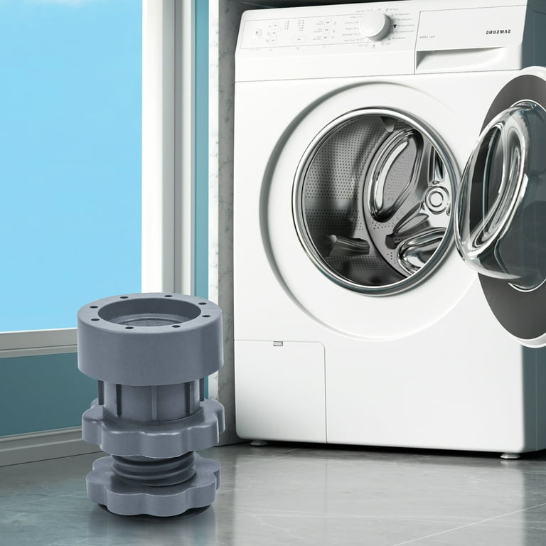 Anti Vibration Pad for Washing Machine Support Adjustable, Rubber Washer  Dryer Non Slip Shock Noise Cancelling Foot Mat, Anti-Walking Stabilizer  Refrigerator Support Pad Pedestals (Grey Set of 8) - Walmart.com