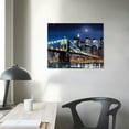 thumbnail image 3 of GOSMITH NYC Skyline Wall Art - Large New York City Wall Art Decor New York Skyline Wall Art Print Cityscape - Manhattan New York Canvas Wall Art Picture - NY Brooklyn Bridge Artwork Panels, 3 of 4