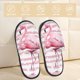 thumbnail image 2 of Balery Flamingo Pantuflas de Casa de Felpa Silenciosas con Diseño Estampado, Zapatillas Cómodas Antideslizantes de Algodón para Interior-Medium, 2 of 8