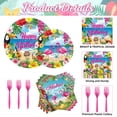 thumbnail image 2 of Set de artículos de fiesta Jremreo Tropical Aloha Flamingo x100, 2 of 8