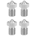 thumbnail image 1 of Cabezal de boquilla de impresora 3D de 0.2mm con rosca M6 para extrusor V5 V6 de 1.75mm, acero inoxidable 4pcs, 1 of 4