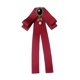 thumbnail image 4 of Broche de pajarita Yinane de cinta s preatadas rojo para dama, 4 of 8