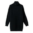 thumbnail image 2 of Vedolay Womens Casual Tops Womens Lightweight Sweaters Long Sleeve Crew Neck Color Block Striped Pullover Tops,Black XXL, 2 of 3