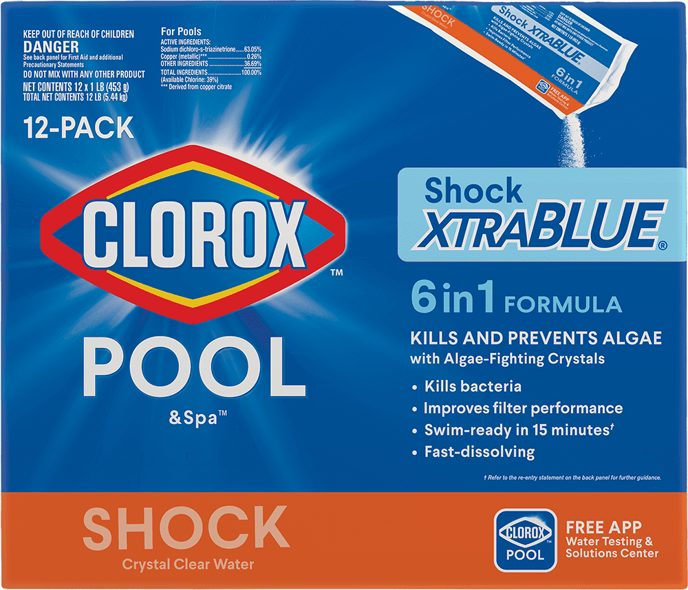 24 pack Clorox Pool & Spa XtraBlue Shock Water Treatment CleanFREE SHIPNEW 