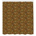 thumbnail image 3 of Ambesonne German Shower Curtain, Hops and Pretzels Hand Drawn, 69"Wx84"L, Multicolor, 3 of 3
