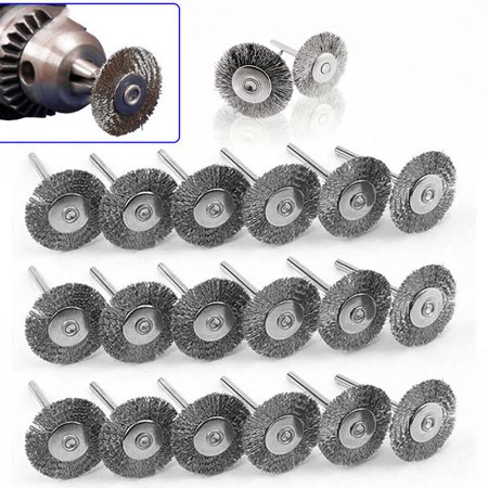 

20pcs Stainless Steel Wire Wheel Brushes Set For Drill Grinder Polishing Brush