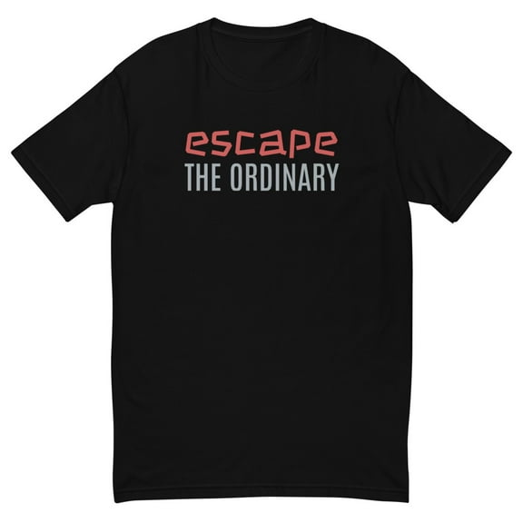Escape The Ordinary Short Sleeve T-shirt (Black, XS)