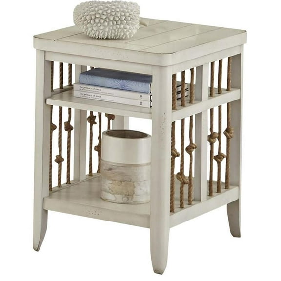 Pemberly Row Contemporary Wood Chair Side Table