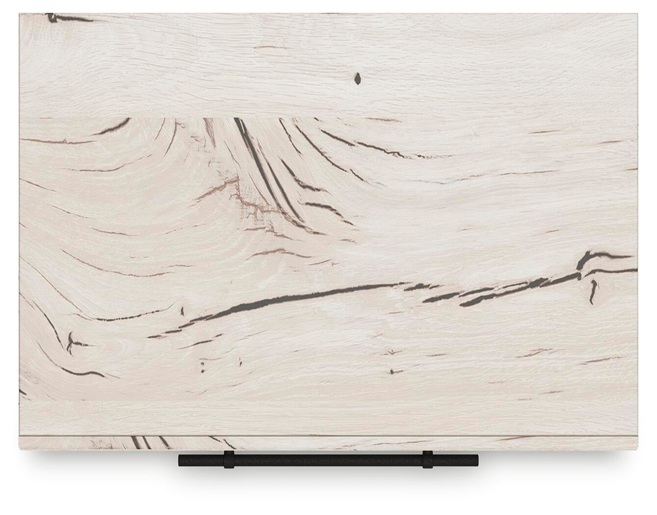 Signature Design by Ashley Lawroy Rustic Farmhouse 2 Drawer Nightstand with USB Charging Ports, Light Brown