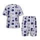 thumbnail image 1 of Balery Daisies Flowers Conjunto de Pijama Infantil de Manga Corta con Estampado – Ropa de Dormir de Algodón Suave-Medium, 1 of 6