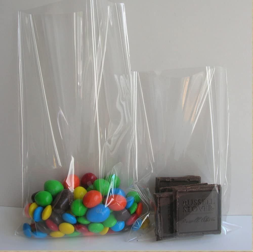 500 Pcs 2 3/4 x 3 3/4 H Resealable Cello Poly Bags w/ Hanging Header for 2x3 