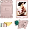 thumbnail image 1 of Feishell for iPad Pro 11 Case 2018 with Pencil Holder, Shockproof Rugged Kids Child Proof Rubber EVA Bumper Heavy Duty Case with Kickstand Protective Cover for Apple iPad Pro 11", Rosegold, 1 of 7