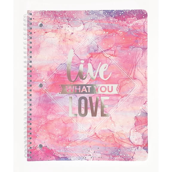 Carolina Pad Silver Lining 1-Subject Notebook 8.5" x 10.5" College-Ruled 80 Sheets (00001)