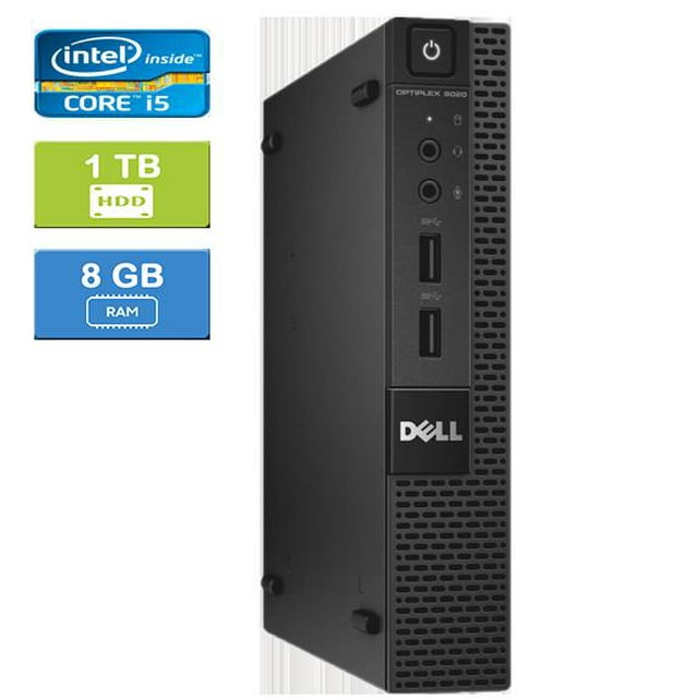Remis à Neuf : DELL 9020 MICRO Intel Core i5-4590T 2,00 GHz, 8 Go, 1 To HDD, Win 10 Pro