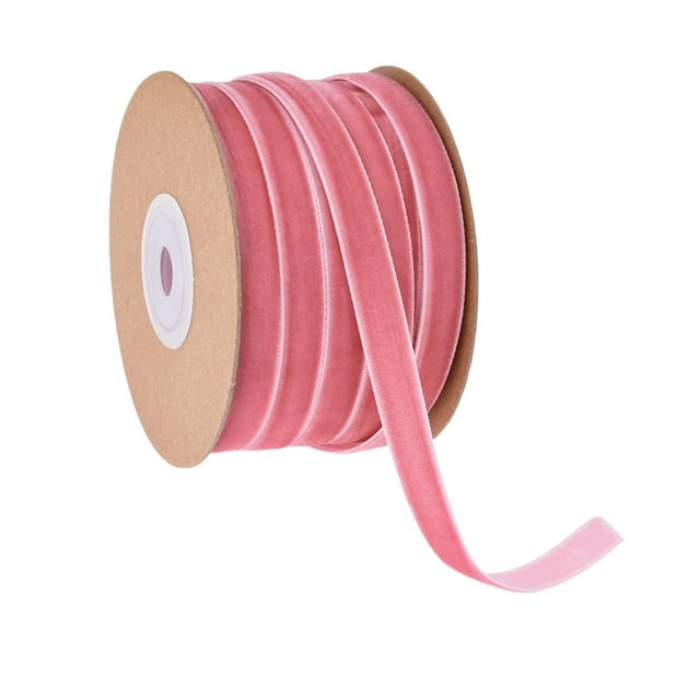 20 Yards Velvet Ribbon,0.4Inch Wide Velvet Ribbon Spool For Christmas Tree,Christmas Ribbon,Velvet Christmas Ribbon For Gift Wrapping Crafts Bow Wreath Holiday Wedding Party Decorations,(F,20 Yards)