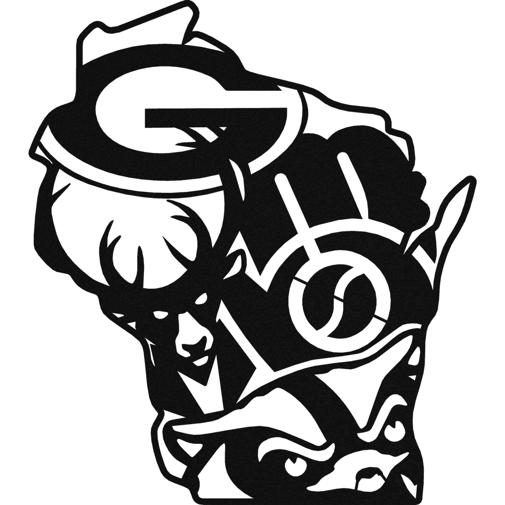 Wisconsin Sports Metal Wall Art