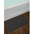 thumbnail image 2 of Victorian Bath Mat, Royal Floral Tile Composition Nature Inspired Antique Design Retro Style, Plush Bathroom Decor Mat with Non Slip Backing, 29.5" X 17.5", Black and Grey, by Ambesonne, 2 of 2