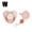 Or Rose, variante sur DPTALR Sucette pour Bébé 26 Lettres Prénom Initiale Pince Silicone Suce Bling Nouveau-Né Sucette