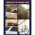 thumbnail image 2 of Heavy Duty Ratchet Tie Down Straps, 1/4" Adjustable Rope Hangers [8 Pack, 12FT, 150 lbs], Kayak Pulley System with Hooks for Garage Cargo Trucks Tents, 2 of 7