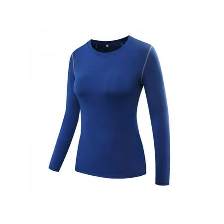 Women Compression Under Base Layer Top Sports Gym Long Sleeve Quick Dry Shirt