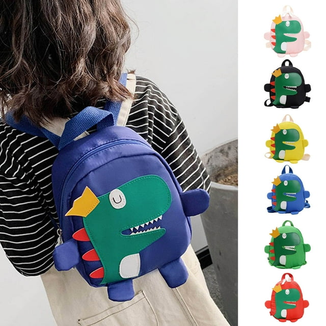 Cute Cartoon Dinosaur Backpack for Students - Lightweight & Durable School Bag with Adjustable Straps