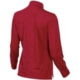 thumbnail image 3 of Women's Crimson Indiana Hoosiers Peached Marled Yarn Quarter-Zip Pullover Jacket, 3 of 3