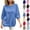 Beige, variant on Women Crew Neck Three Quarter Bubble Sleeve Solid Oversized Sweatshirt Relaxed Fit Soft Breathable Loungewear Athleisure Everyday Basic Shirts Red S