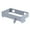 Grey, variant on Space Saving Foldable Can Rack, Wall Mounted Hanging Garbage Holder for Kitchen Cabinet Doors, Collapsible Waste Bin for Cupboards,Grey - 12X18.5cm
